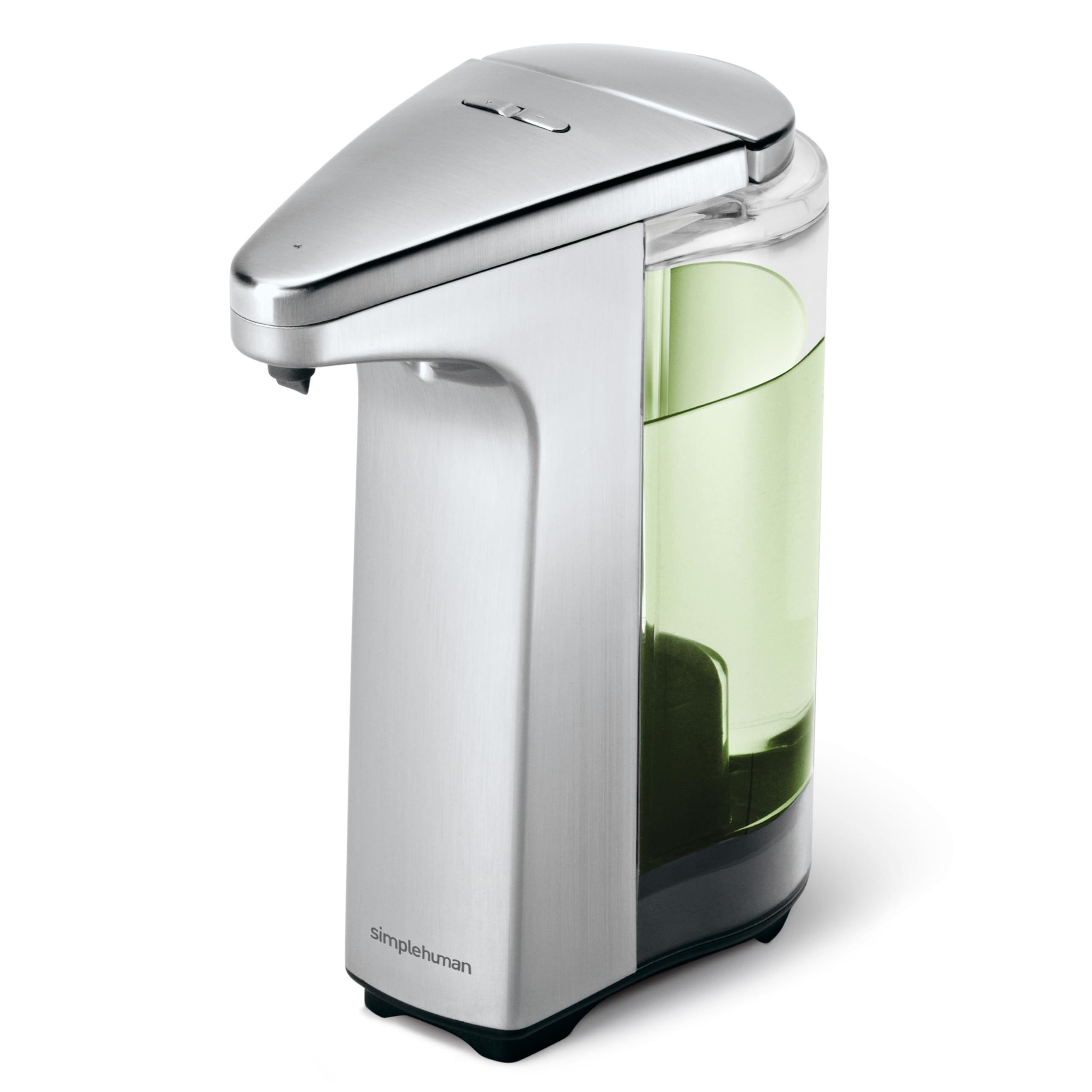 Simplehuman Sensor Soap Dispenser in elegant bathroom setting